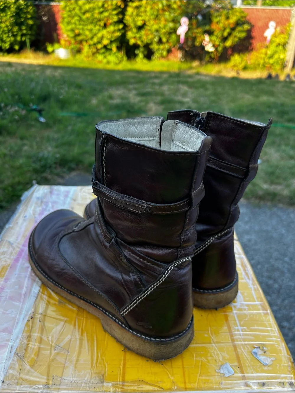 Angulus by Nilo  Women’s Brown Leather Full Zip Boots Size 39X